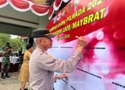 Wakapolres Maybrat Hadiri Apel Gelar Pengamanan Pilkada Serentak di Makodim 1809