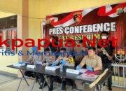 Kapolres Maybrat Pimpin Press Release kasus Tindak Pidana Pembunuhan