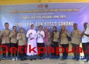 PWI PBD Rayakan HPN Bersama Pelajar SMP YPPK Don Bosco, Ada MBG