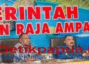 KET: Bupati dan Wakil Bupati Raja Ampat, Orideko I Burdam (kiri) dan Mansyur Syahdan (kanan) memberikan penjelasan dalam dialong dengan RRI Sorong, Kamis (13/3/2025)/FT. Kominfo R4