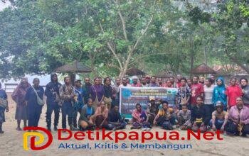 KET: Ikatan Pelajar dan Mahasiswa Nabire, Paniai, Dogiyai, dan Deiyai (IPMANAPANDODE) Se-Kota Studi Sorong menggelar acara pembubaran panitia Wisudawan/Wisudawati sekaligus Panitia Natal tahun 2024, Sabtu (15/3/2025)