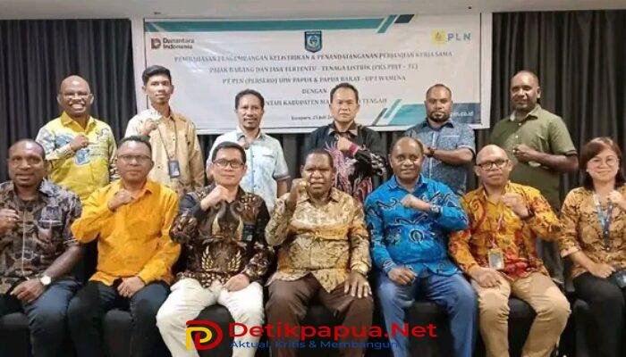 Penandatanganan Kerja Sama Antara PT. PLN dan Pemda Mamberamo Tengah di Jayapura: Komitmen Nyata Menuju “Mamteng Terang”