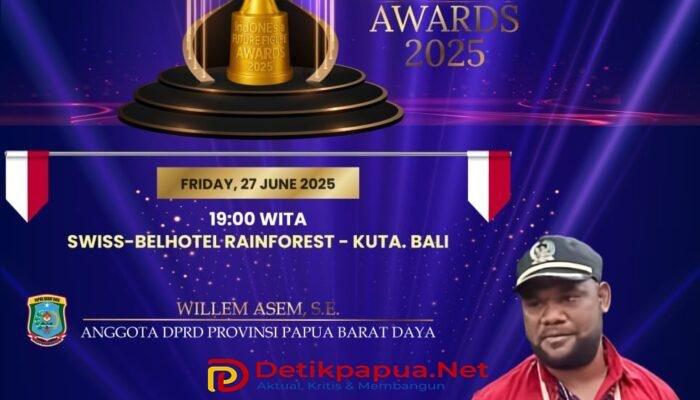 Anggota DPR PBD Willem Asem Dinobatkan Sebagai Tokoh Legislatif Terbaik Tahun 2025