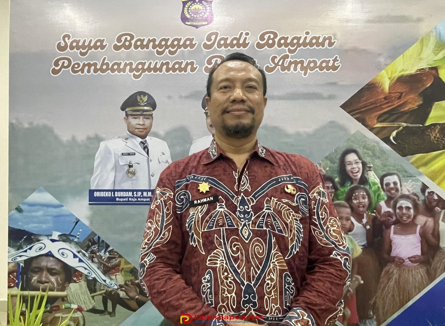 Ket: Kepala Badan Perencanaan Pembangunan, Riset dan Inovasi Daerah (Bapperida) Papua Barat Daya, Rahman, S.STP., M.Si/Foto: Tim Raja Ampat