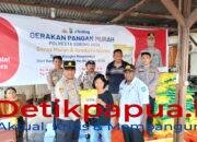 Polsek Sorong Barat Gelar Gerakan Pangan Murah, 5 Ton Beras Ludes Diserbu Warga
