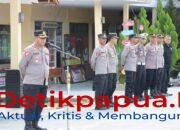 Latih Kesiapsiagaan Personil, Wakapolres Sorong Selatan Pimpin Simulasi Sispam Mako