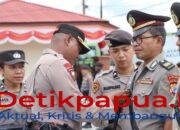 Kapolres Molle Pimpin Upacara Sertijab Kabag SDM dan Kasat Intelkam Polres Sorong Selatan