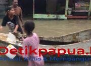 Ketika Elisa Kambu dan Septinus Lobat Ikut Menikmati Banjir di Kota Sorong