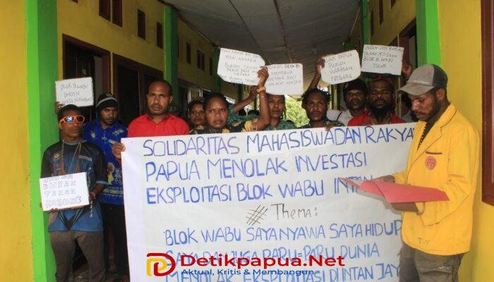 Puluhan Mahasiswa Intan Jaya di Manokwari Tolak Eksploitasi Blok Wabu
