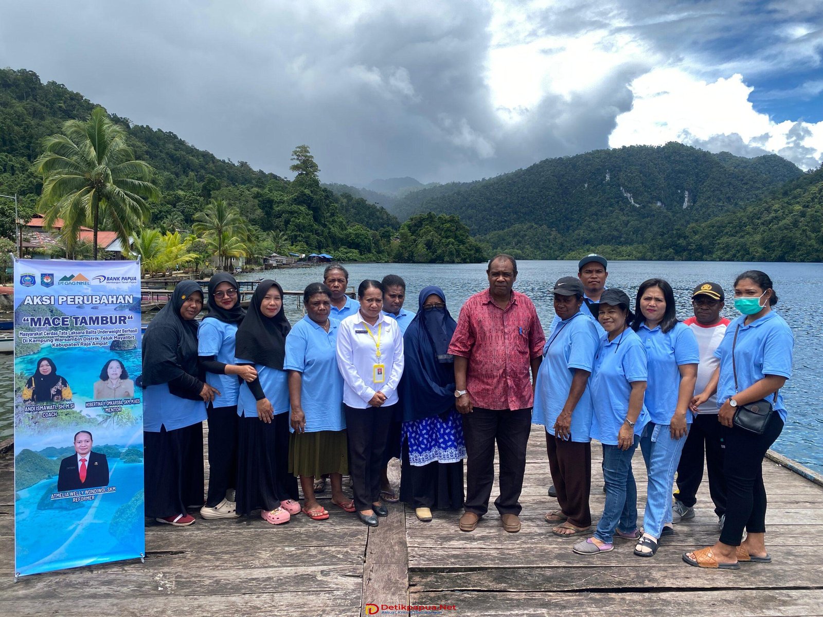 Launching Aksi Perubahan MACE TAMBUR di Kampung Warsamdin-Distrik Teluk Mayalibit, Raja Ampat