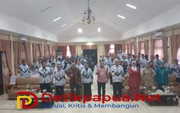 Ket: Peserta Kongres PGRI Raja Ampat masa Kerja 2025–2030/dok.RajaAmpatnews