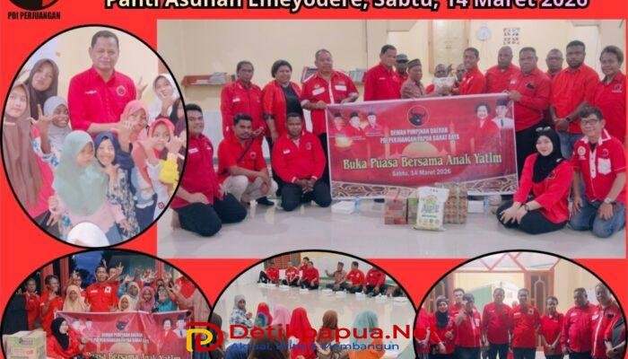 PDIP Papua Barat Daya Buka Puasa dan Berbagi Kasih Bersama Anak-anak Panti Asuhan Emeyodere