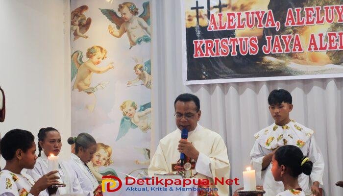 Di Pagi Paskah, Harapan Itu Bangkit Kembali di Stasi Santa Maria Magdalena Bambu Kuning