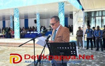 HUT ke-23,Sekda Yusuf Salim Bacakan Kilas Balik Sejarah Perjalanan Kabupaten Raja Ampat