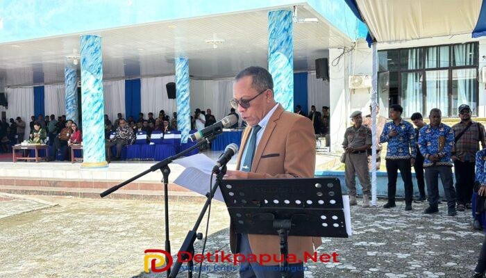 HUT ke-23,Sekda Yusuf Salim Bacakan Kilas Balik Sejarah Perjalanan Kabupaten Raja Ampat