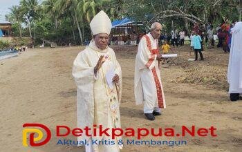 Dari Pulau Bonyom, Mgr. Bernardus Serukan Perjuangan Menjaga Tanah, Hutan, dan Martabat Orang Papua