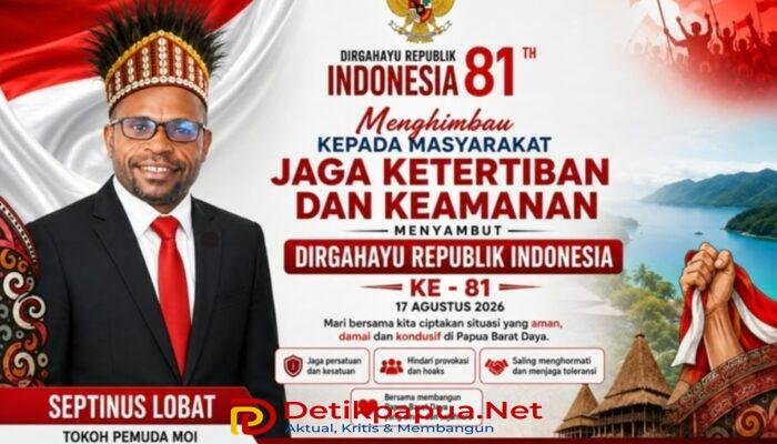 Momentum HUT RI ke-81, Septinus Lobat Imbau Masyarakat Papua Barat Daya Jaga Kamtibmas, Wujudkan Kemerdekaan yang Damai dan Kondusif
