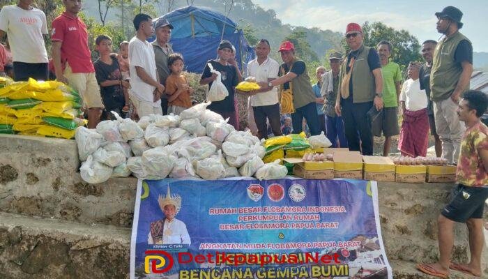 Bantuan Sembako untuk Korban Gempa NTT Disalurkan, Clinton Talo Ajak Masyarakat Flobamora di Papua Ulurkan Tangan