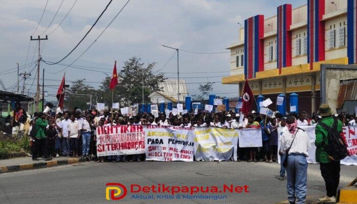 Pelajar dan Mahasiswa di Wamena Protes Program MBG, Tuntut Pendidikan Gratis