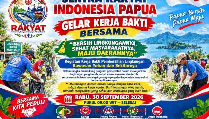 Herry Korano Ajak Masyarakat Kota Sorong Kerja Bakti dan Jaga Kamtibmas