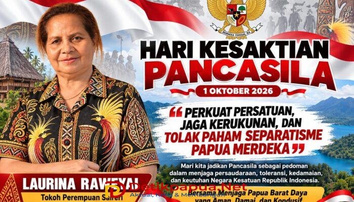 Laurina Raweyai: Momentum Hari Kesaktian Pancasila, Masyarakat Jaga Persatuan dan Tolak Separatisme