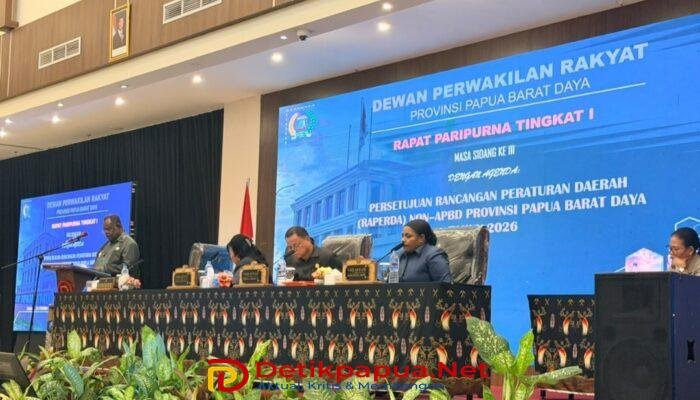 Delapan Ranperda Dapat Persetujuan Paripurna Tingkat I DPRP PBD: Langkah Kuat Bangun Landasan Hukum Papua Barat Daya
