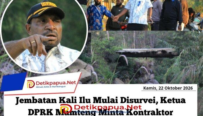 Jembatan Kali Ilu Mulai Disurvei, Ketua DPRK Mamteng Minta Kontraktor Bekerja Sesuai RAB
