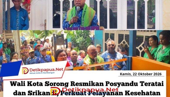 Wali Kota Sorong Resmikan Posyandu Teratai dan Srikandi, Perkuat Pelayanan Kesehatan dari Pinggiran