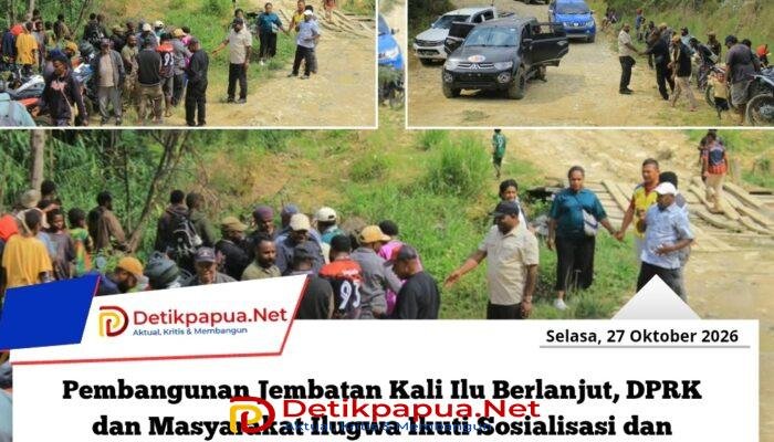 Pembangunan Jembatan Kali Ilu Berlanjut, DPRK dan Masyarakat Ilugwa Ikuti Sosialisasi dan Pelepasan Lahan